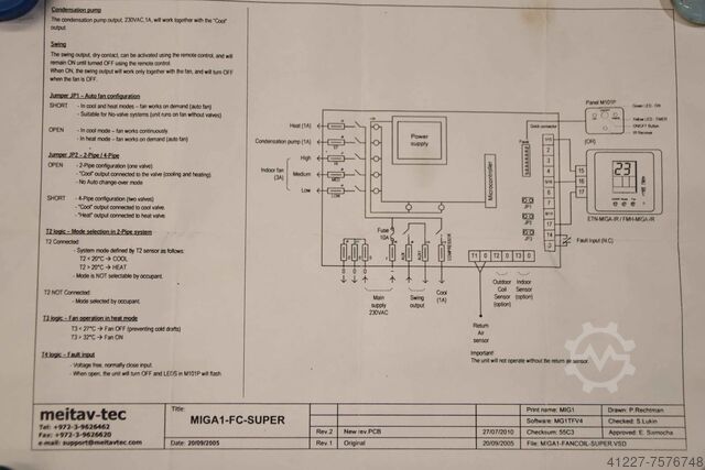 وحدة التحكم Meitav-tec MIGA1-FC-SUPER