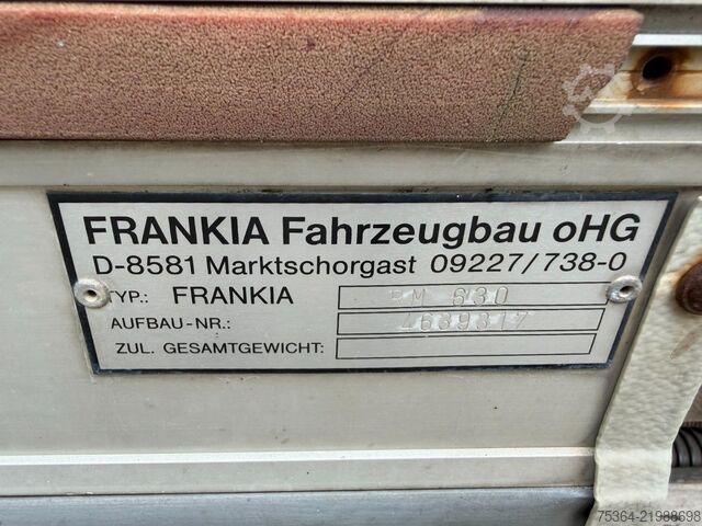 Integriertes Wohnmobil FRANKIA RM 630 Wohnmobil Fiat 2.5 Diesel SOLAR