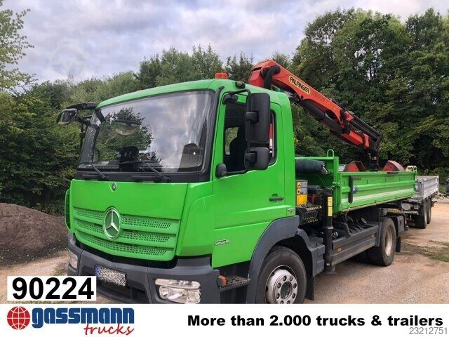 Wywrotka Mercedes-Benz Atego 1224 4x2, Kran Palfinger PK 9.501, Funk