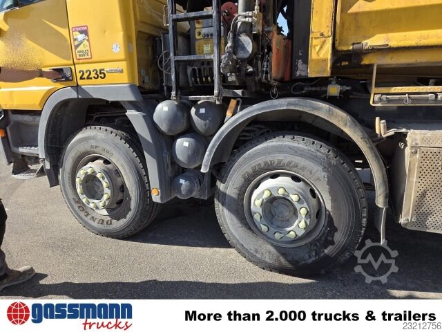 Wywrotka Mercedes-Benz Actros 4144 K 8x4, Kran Palfinger PK18002-EH,