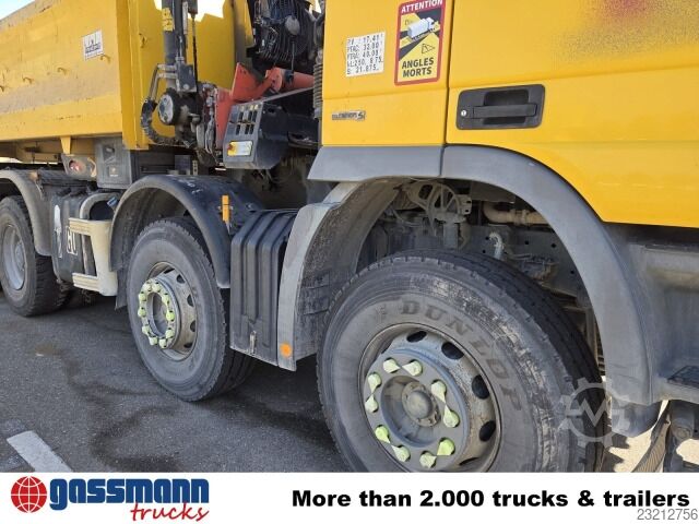 Wywrotka Mercedes-Benz Actros 4144 K 8x4, Kran Palfinger PK18002-EH,