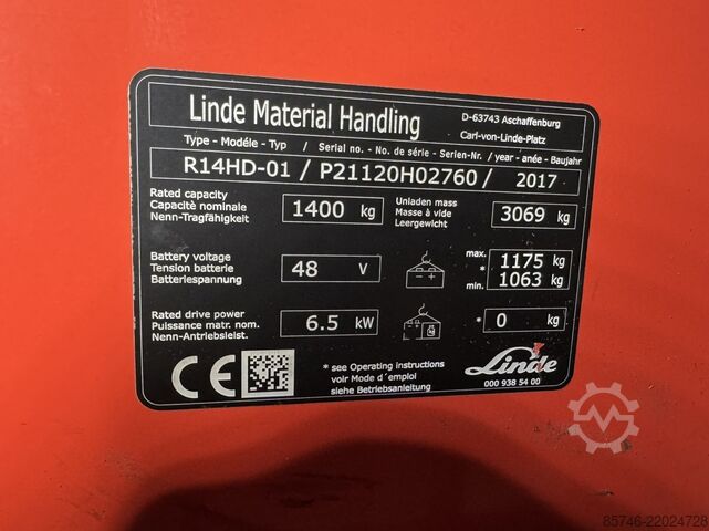 R 14 HD * Triplex FFL !! Kamera!! LINDE R 14 HD  * Triplex FFL !! Camera !!