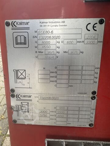 ECE 80 / 6 * NYTT batteri !! KALMAR ECE 80 / 6 * NEW battery !!