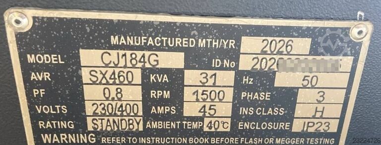 DPX CJ184G - 31 kVA generátor - DPX-33902  DPX CJ184G - 31 kVA Alternator - DPX-33902