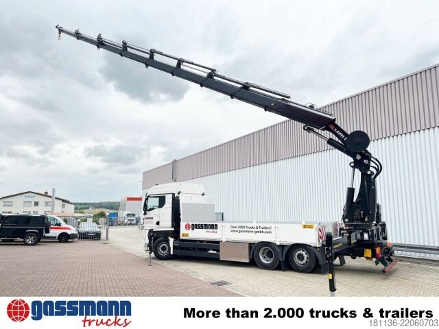 کامیون مسطح MAN TGX 26.510 6x2-4 LL, Hiab X-HiPro 548 E-8 Kran ,