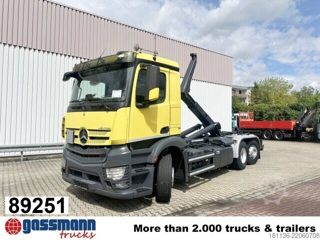 রোল-অফ টিপার ট্রাক Mercedes-Benz Antos 2543 6x2-4, Meiller RK 20.70, Funk-Kli-Ret