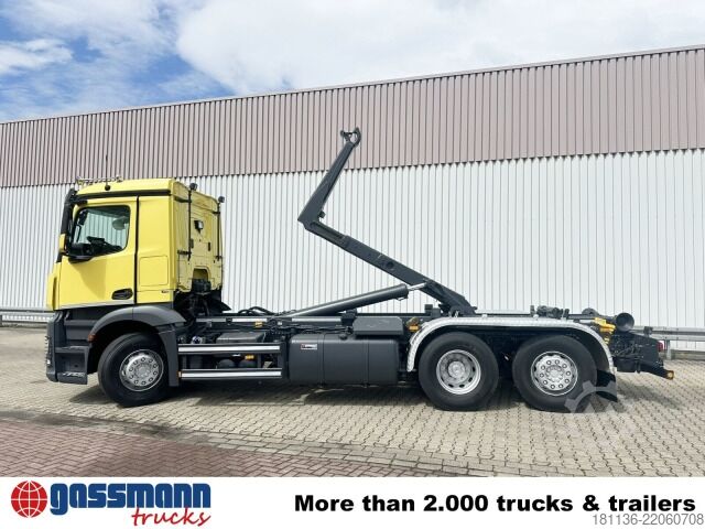 রোল-অফ টিপার ট্রাক Mercedes-Benz Antos 2543 6x2-4, Meiller RK 20.70, Funk-Kli-Ret
