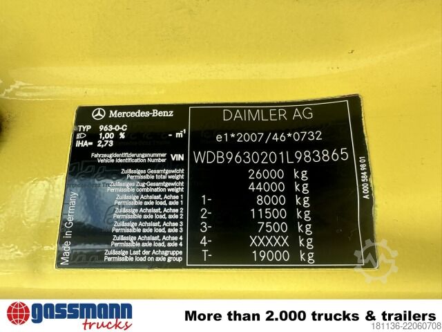 রোল-অফ টিপার ট্রাক Mercedes-Benz Antos 2543 6x2-4, Meiller RK 20.70, Funk-Kli-Ret