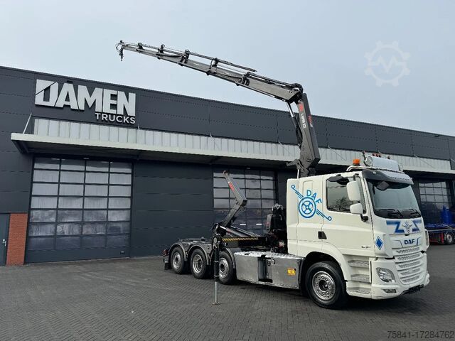 System för krokarm DAF CF 85.480 8x2 Haakarm + HIAB 232 E-5 Hipro