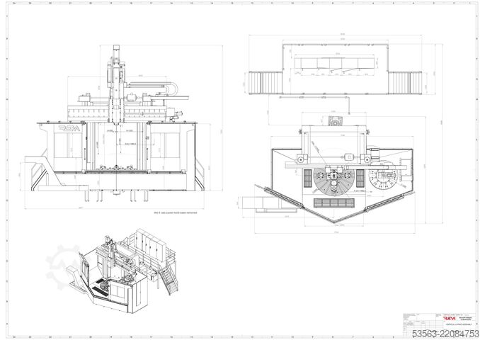 REM SCR 27 1SF | Centru Vertical CNC de Strunjire-Frezare | Ø2700mm | 100kW Fanuc | NOU 2026 REM SCR 27 1SF
