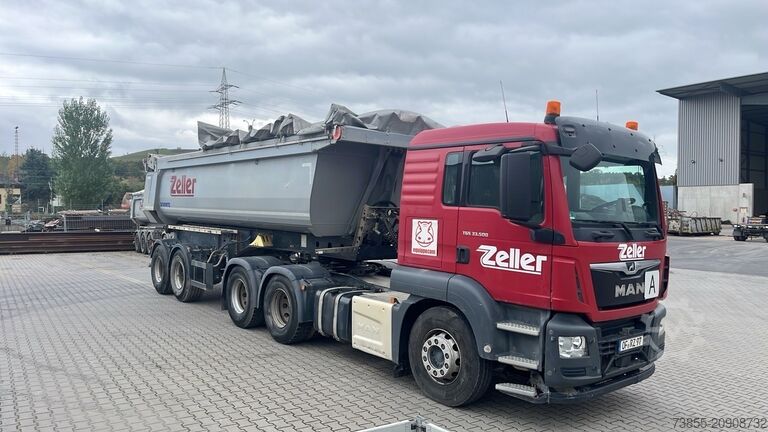 Tipper Truck MAN TGS 33.500 with Schmitz Cargobull SGF S2 (NEW ENGINE)