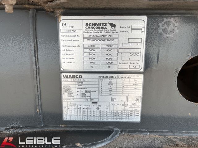 نیمه تریلر کمپرسی SCHMITZ CARGOBULL SKI 24SL*Stahlmulde*24m³*1.+2.Liftachse*Alcoa*