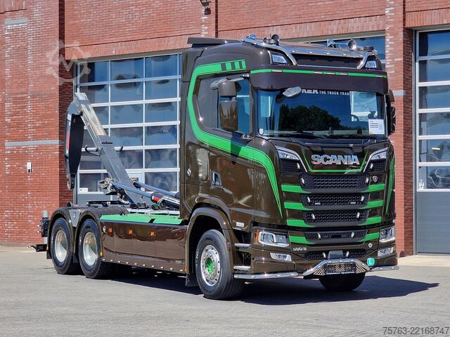 Sistema de braço de gancho Scania 590S V8 NGS 6x4 - HIAB Multilift 24T - Like new...