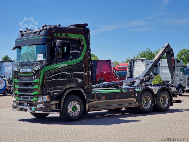 Sistema de braço de gancho Scania 590S V8 NGS 6x4 - HIAB Multilift 24T - Like new...