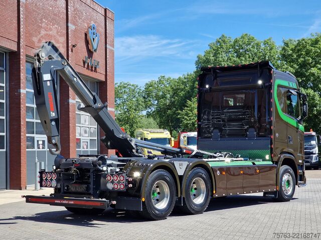 Sistema de braço de gancho Scania 590S V8 NGS 6x4 - HIAB Multilift 24T - Like new...
