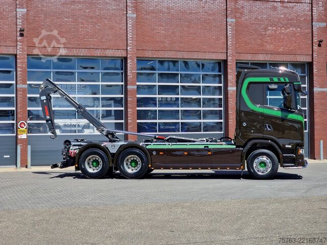 Sistema de braço de gancho Scania 590S V8 NGS 6x4 - HIAB Multilift 24T - Like new...