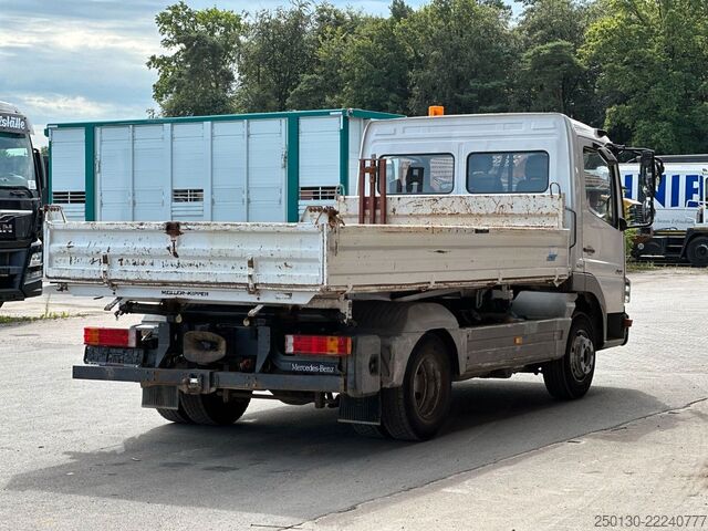 Three-way tipper van MERCEDES-BENZ Atego 818 4x2 BB MEILLER DSK /AHK/
