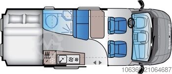 SUNLIVING V 60 SP TENTTOP - COMFORT EDITION MINI VAN SA W.C.-OM NOV SUNLIVING V 60 SP TentTop - COMFORT EDITION