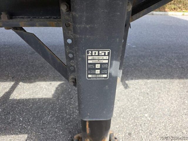 Semi-remorque bâchée KRONE Joloda Mega Gardine, Lift, Hubdach