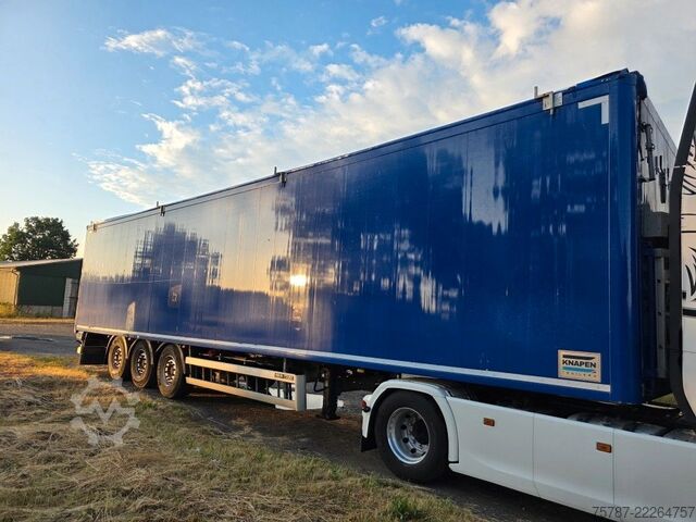 Semi-remorque à plancher roulant KNAPEN 92 cabm Schubboden, Lift, SAF Scheibe