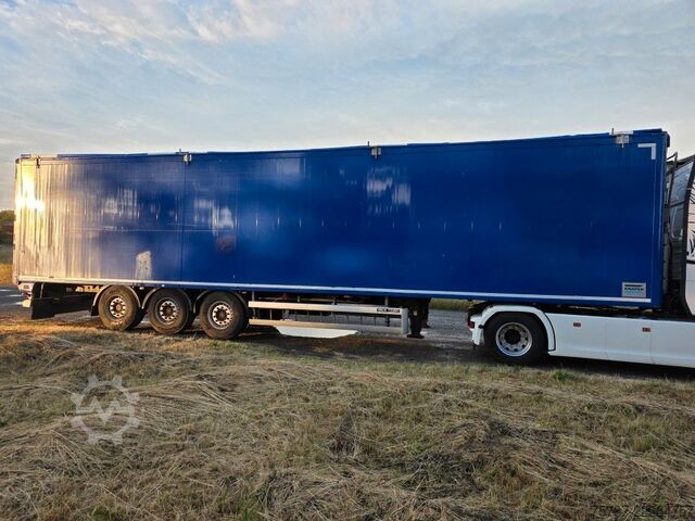Semi-remorque à plancher roulant KNAPEN 92 cabm Schubboden, Lift, SAF Scheibe