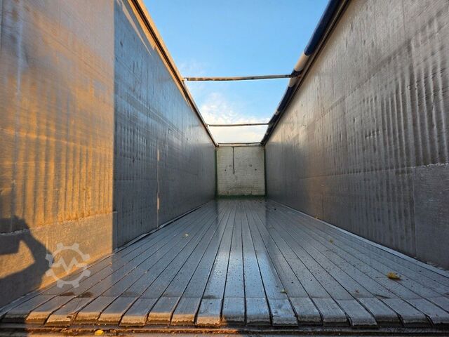Semi-remorque à plancher roulant KNAPEN 92 cabm Schubboden, Lift, SAF Scheibe