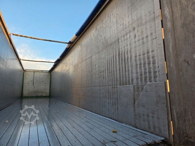 Semi-remorque à plancher roulant KNAPEN 92 cabm Schubboden, Lift, SAF Scheibe