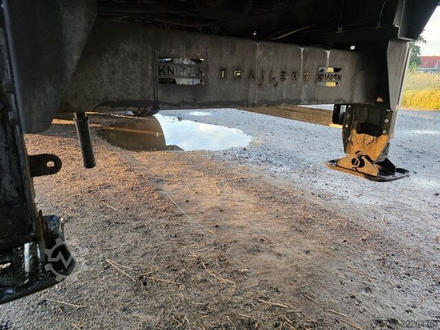 Semi-remorque à plancher roulant KNAPEN 92 cabm Schubboden, Lift, SAF Scheibe