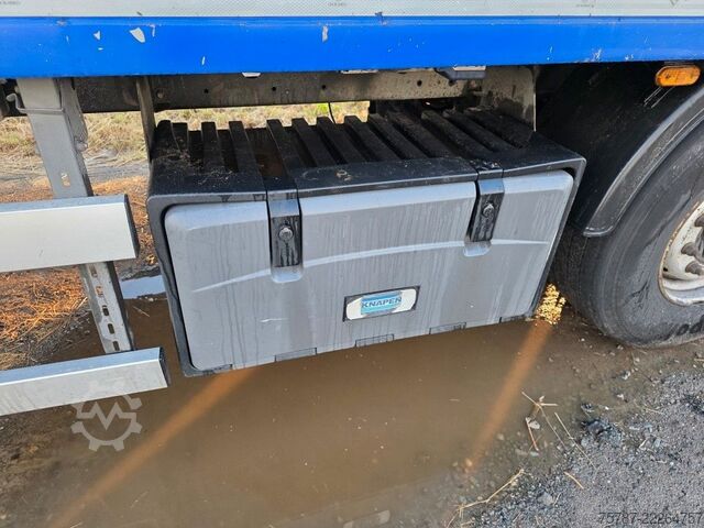 Semi-remorque à plancher roulant KNAPEN 92 cabm Schubboden, Lift, SAF Scheibe