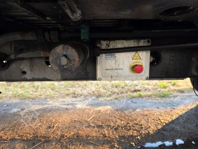 Semi-remorque à plancher roulant KNAPEN 92 cabm Schubboden, Lift, SAF Scheibe