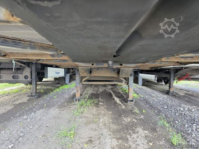 Semi-remorque bâchée KRONE Gardine Lowliner, Joloda-Schienen, Hubdach