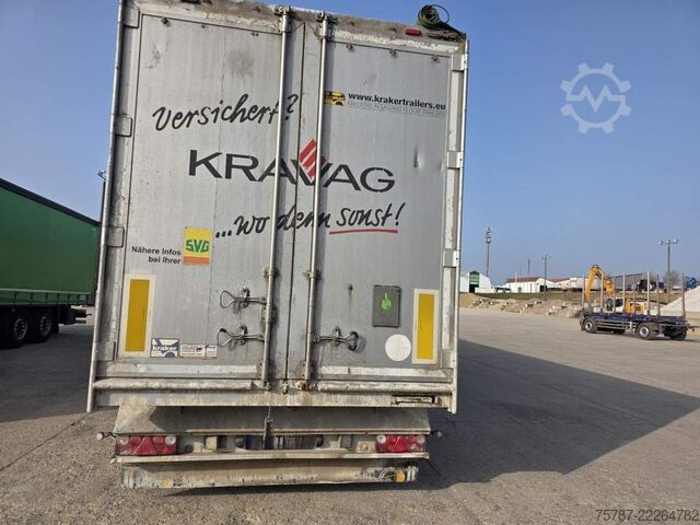 Semi-remorque à plancher roulant KRAKER 92 cbm Schubboden, Lift,WABCO ABS,sauberer Boden