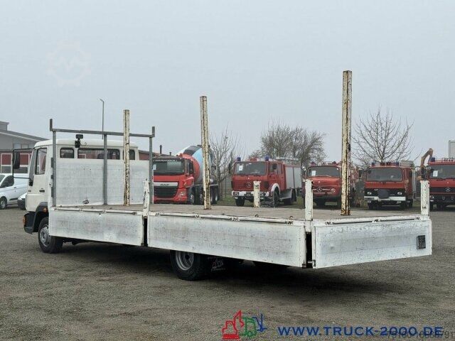 Automobilis ar plakanu platformu MAN 10.163 Lange Pritsche 7.10m 3 Sitzer Nur 217TKM