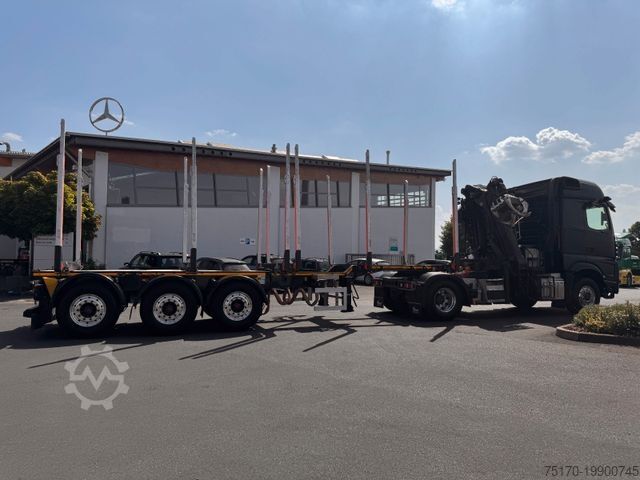 Grua montada em camião MERCEDES-BENZ Arocs 1853 LS 4x4 HAD Palfinger Q170Z96+Doll H3L