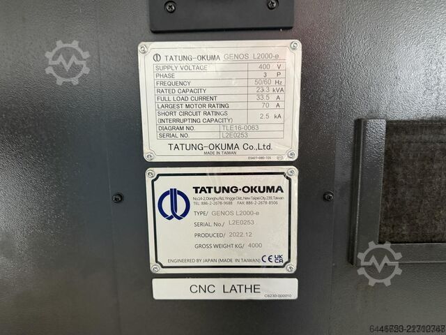 Tokarka CNC Okuma GENOS L2000-e LX 500
