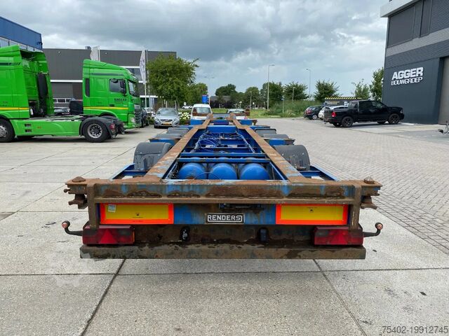 Containervervoer Renders Container chassis / BPW + Drum / 40 FT