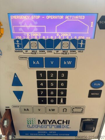 Miyachi Unitek HF25 – 直流380–400V电阻点焊机控制器 Miyachi Unitek HF25 – Sterownik do zgrzewarki oporowej DC 380–400 V Miyachi Unitek HF25 – Sterownik do zgrzewarki oporowej DC 380–400 V