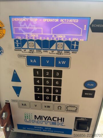 Miyachi Unitek HF25 – 直流380–400V电阻点焊机控制器 Miyachi Unitek HF25 – Sterownik do zgrzewarki oporowej DC 380–400 V Miyachi Unitek HF25 – Sterownik do zgrzewarki oporowej DC 380–400 V