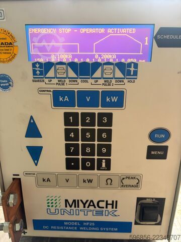 Miyachi Unitek HF25 – 直流380–400V电阻点焊机控制器 Miyachi Unitek HF25 – Sterownik do zgrzewarki oporowej DC 380–400 V Miyachi Unitek HF25 – Sterownik do zgrzewarki oporowej DC 380–400 V