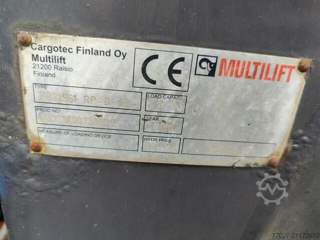 نظام ذراع الخطاف Scania P360 8x2 Tridem container Crane HIAB 244