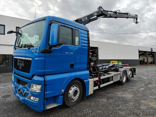 نظام ذراع الخطاف MAN TGX 26.400 Container Hyvalift Crane HIAB 144