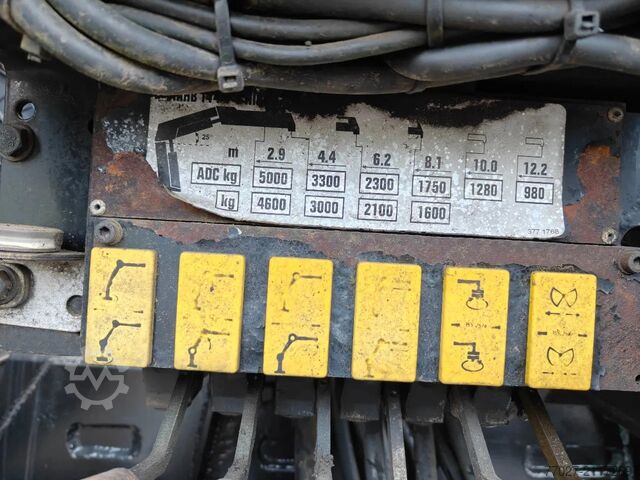 نظام ذراع الخطاف MAN TGX 26.400 Container Hyvalift Crane HIAB 144