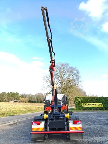 نظام ذراع الخطاف MAN TGM 18.290 Container JIMECA + Crane Palfinger P...