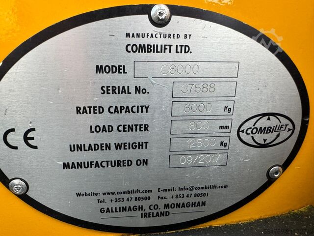 4-посочен мотокар Combilift C6000 / LPG / 2017 year/ Free lift