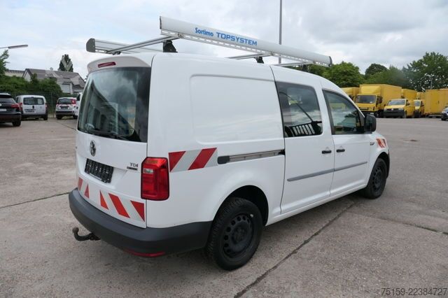 Kassevogn Volkswagen Caddy Maxi 2.0 TDI 4Motion 2-Sitzer Lang Klima Tempomat AHK Werkstatteinbauten COC