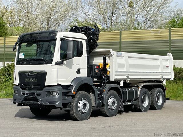 クレーン付きティッパー MAN TGS 41.480 TGS 41.480 8x4/Euro6e Euromix Kipper...