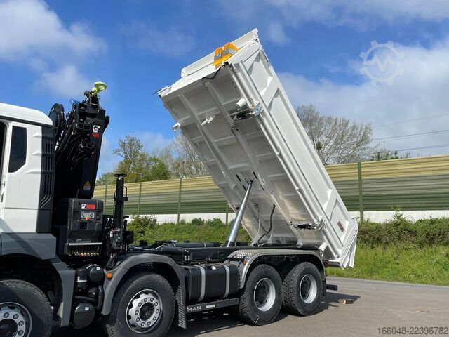 Самосвал с краном MAN TGS 41.480 TGS 41.480 8x4/Euro6e Euromix Kipper...