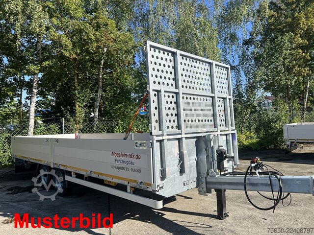 Otwarta przyczepa Möslein THT 14,4 G 6,2  14,4 t GG Tandem- Pritschenanhänger- Tieflader