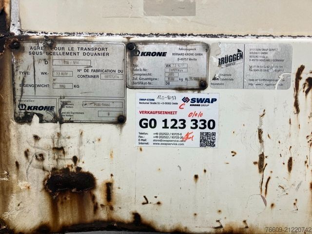 Anhänger-Wechselpritsche KRONE Wechselbrücke Koffer