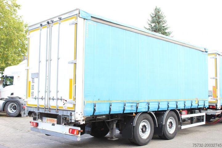Remorcă deschisă cu prelată Fruehauf Fruehauf 2-Achser SAF Edscha Alu Bordwände